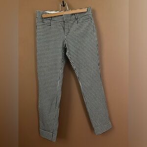 Banana Republic Black and White Ankle Sloan Pants size 2